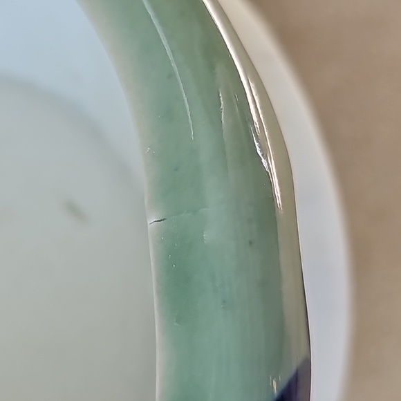 AAA Imports Ceramic Green Blue Floral Chinoiserie Style Planter Pot - Picture 11 of 12